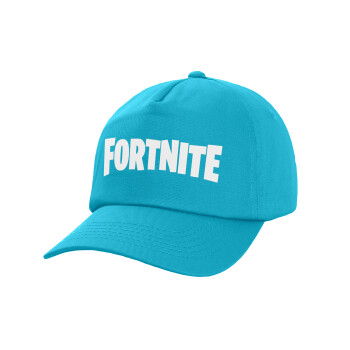 Fortnite landscape, Children's Baseball Cap, 100% Cotton Twill, Blue (COTTON, CHILDREN, UNISEX, ONE SIZE)
