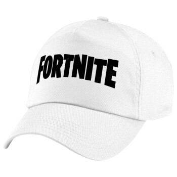 Fortnite landscape, Πεντάφυλλο καπέλο Λευκό, 100% Βαμβακερό (Twill), με ρύθμιση, unisex
