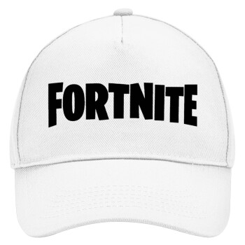 Fortnite landscape, Adult Baseball Cap, Drill, White (100% COTTON, ADULT, UNISEX, ONE SIZE)