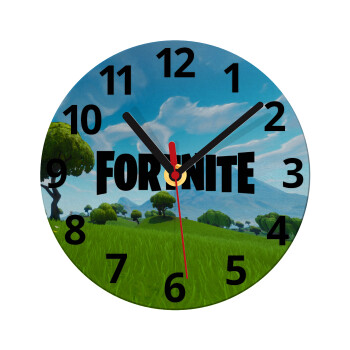Fortnite landscape, Ρολόι τοίχου γυάλινο (20cm)