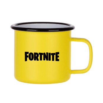 Fortnite landscape, Metallic enamel MATT Yellow cup 360ml