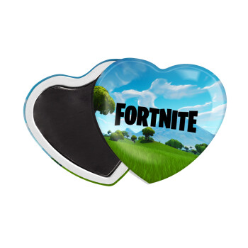 Fortnite landscape, Μαγνητάκι καρδιά (57x52mm)