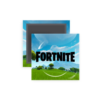 Fortnite landscape, Μαγνητάκι ψυγείου τετράγωνο διάστασης 5x5cm
