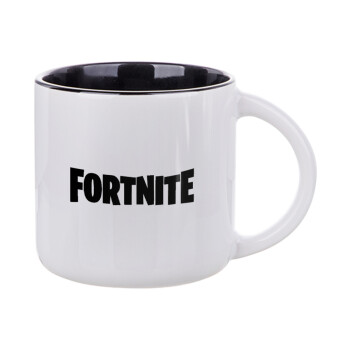 Fortnite landscape, Κούπα κεραμική 400ml Λευκή/Μαύρη