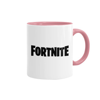 Fortnite landscape, Mug colored pink, ceramic, 330ml