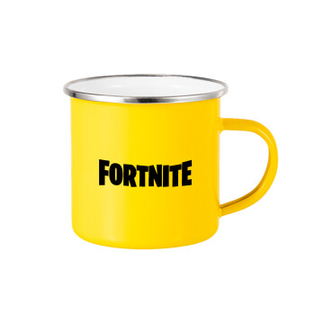 Fortnite landscape, Yellow Enamel Metallic Cup 360ml