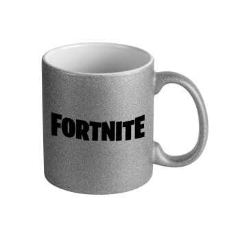 Fortnite landscape, Κούπα Ασημένια Glitter που γυαλίζει, κεραμική, 330ml