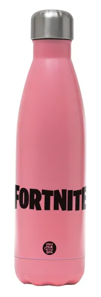 Fortnite landscape — Metal mug thermos Pink Mat (Stainless steel), double wall, 500ml