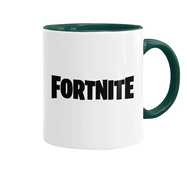 Fortnite landscape — Mug colored green, ceramic, 330ml