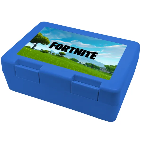 Fortnite landscape — Παιδικό δοχείο κολατσιού ΜΠΛΕ 185x128x65mm (BPA free πλαστικό)