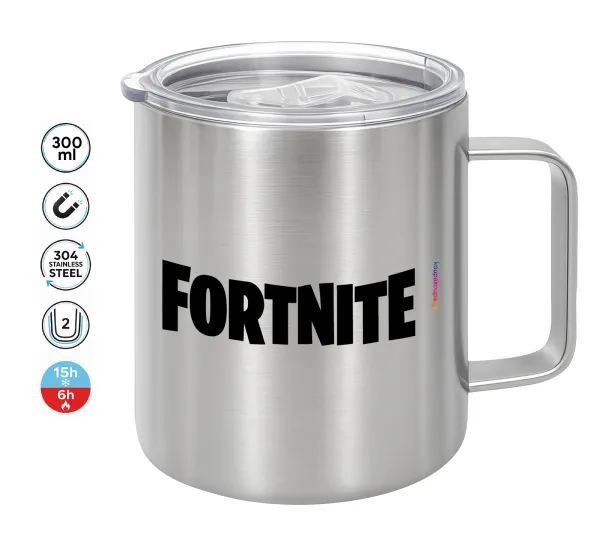 Fortnite landscape — Κούπα Ανοξείδωτη διπλού τοιχώματος 300ml με καπάκι διατήρησης θερμοκρασίας