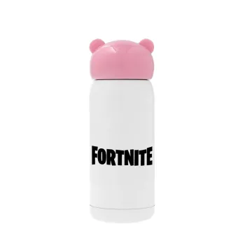 Fortnite landscape, Ροζ ανοξείδωτο παγούρι θερμό (Stainless steel), 320ml