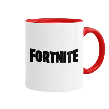 Fortnite landscape, Mug colored red, ceramic, 330ml