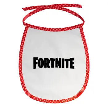 Fortnite landscape, Σαλιάρα μωρού αλέκιαστη με κορδόνι Κόκκινη