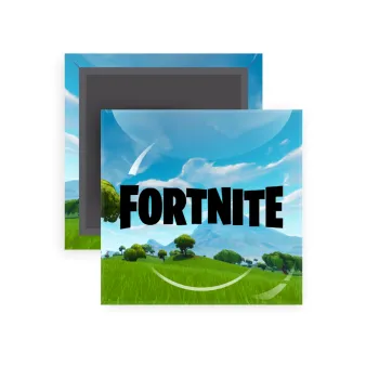 Fortnite landscape, Μαγνητάκι ψυγείου τετράγωνο διάστασης 5x5cm