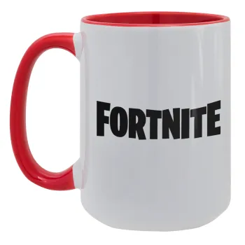Fortnite landscape, Κούπα Mega 15oz, κεραμική Κόκκινη, 450ml