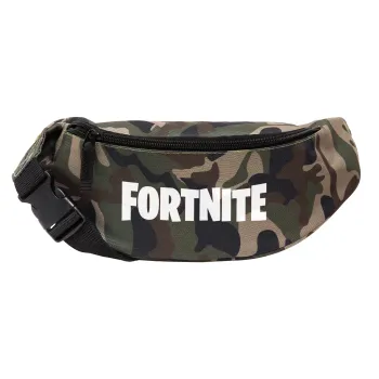 Fortnite landscape, Unisex τσαντάκι μέσης (μπανάνα) χρώματος παραλλαγή Jungle με 2 τσέπες