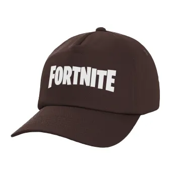 Fortnite landscape, Adult Baseball Cap, 100% Cotton, Chocolate (COTTON, ADULT, UNISEX, ONE SIZE)