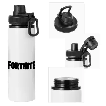 Fortnite landscape, Μεταλλικό παγούρι νερού με καπάκι ασφαλείας, αλουμινίου 850ml