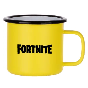 Fortnite landscape, Metallic enamel MATT Yellow cup 360ml