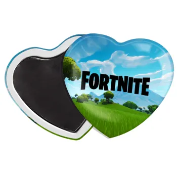 Fortnite landscape, Μαγνητάκι καρδιά (57x52mm)