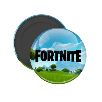 Fortnite landscape, Μαγνητάκι ψυγείου στρογγυλό διάστασης 5cm