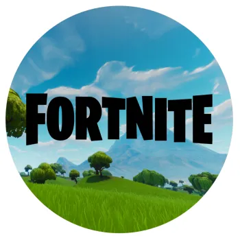 Fortnite landscape, Mousepad Στρογγυλό 20cm