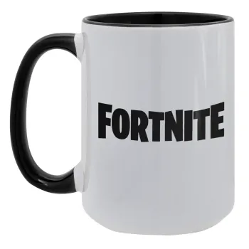 Fortnite landscape, Κούπα Mega 15oz, κεραμική Μαύρη, 450ml