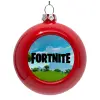 Red Christmas tree ornament bauble 8cm