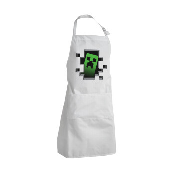 Minecraft creeper, Ποδιά Σεφ Ολόσωμη Ενήλικων (με ρυθμιστικά και 2 τσέπες)