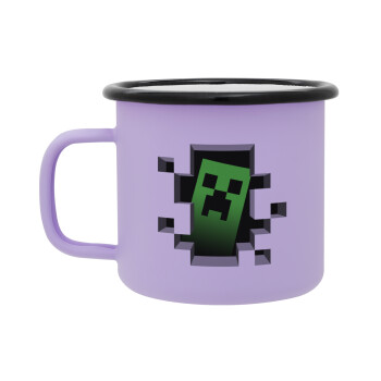 Minecraft creeper, Κούπα Μεταλλική εμαγιέ ΜΑΤ Light Pastel Purple 360ml