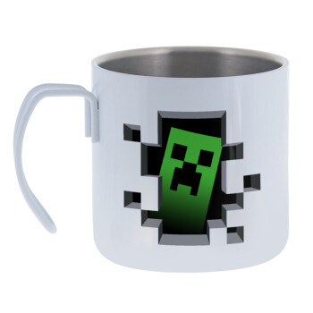 Minecraft creeper, Mug Stainless steel double wall 400ml