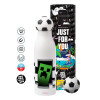 Soccer Metal mug thermos, double wall, 550ml