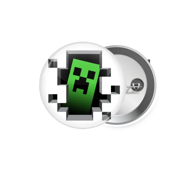 Minecraft creeper — Pin badge, 5.9cm