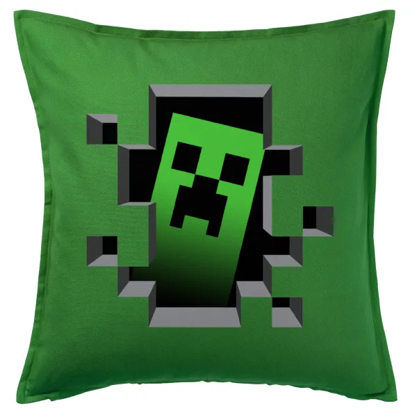 Minecraft creeper — Sofa cushion Green 50x50cm includes filling
