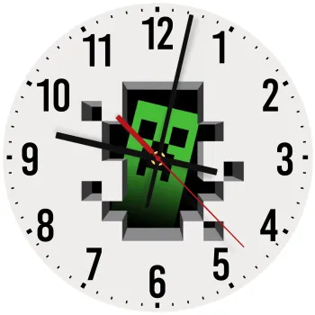 Minecraft creeper, Ρολόι τοίχου ξύλινο (30cm)
