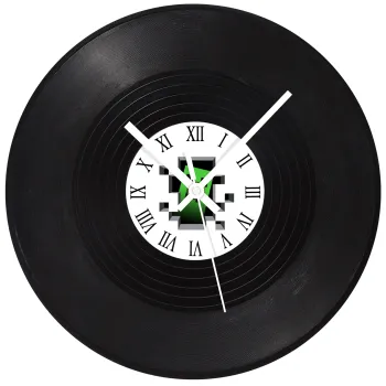 Minecraft creeper, Ρολόι τοίχου Βινύλιο (30cm)