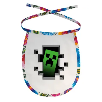 Minecraft creeper, Σαλιάρα μωρού αλέκιαστη με κορδόνι Χρωματιστή