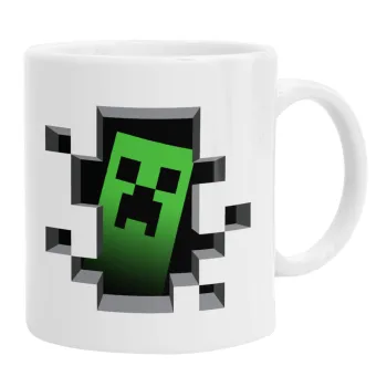 Minecraft creeper, Ceramic coffee mug, 330ml