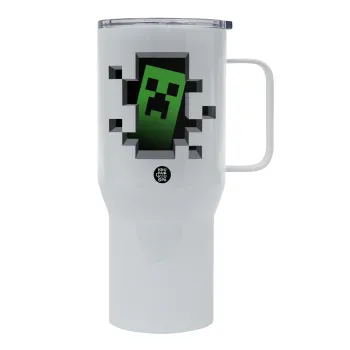 Minecraft creeper, Mega Stainless steel Tumbler with lid, double wall 750L