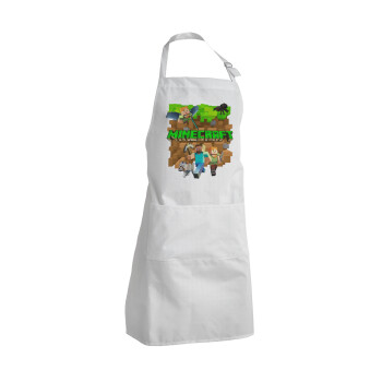 Minecraft characters, Adult Chef Apron (with sliders and 2 pockets)
