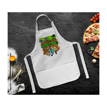 Minecraft characters, Ποδιά Σεφ Ολόσωμη Παιδική (με ρυθμιστικά και 2 τσέπες)