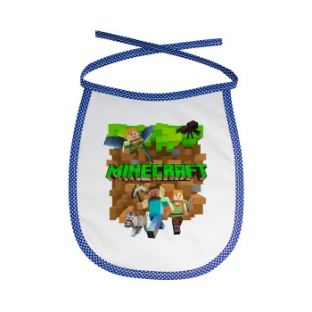 Minecraft characters, Σαλιάρα μωρού αλέκιαστη με κορδόνι Μπλε