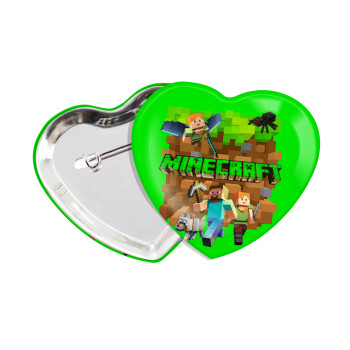 Minecraft characters, Κονκάρδα παραμάνα καρδιά (57x52mm)