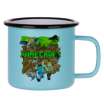 Minecraft characters, Κούπα Μεταλλική εμαγιέ ΜΑΤ σιέλ 360ml