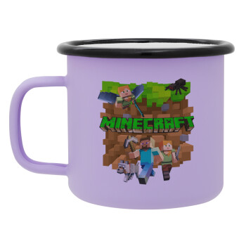 Minecraft characters, Κούπα Μεταλλική εμαγιέ ΜΑΤ Light Pastel Purple 360ml