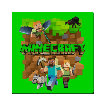 Minecraft characters, Τετράγωνο μαγνητάκι ξύλινο 6x6cm