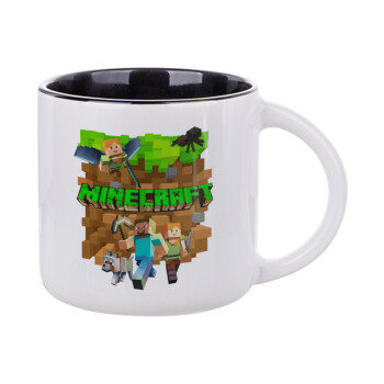 Minecraft characters, Κούπα κεραμική 400ml Λευκή/Μαύρη