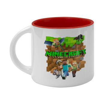 Minecraft characters, Κούπα κεραμική 400ml Λευκή/Κόκκινη