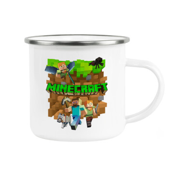 Minecraft characters, Κούπα Μεταλλική εμαγιέ λευκη 360ml